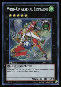Wind-Up Arsenal Zenmaioh ORCS-EN098 Secret Rare 1st Edition Yu-Gi-Oh - Image 1