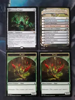 Dowsing Dagger / / Lost Vale w/ Checklist Card & Plant Token x2 (XLN) - Image 1