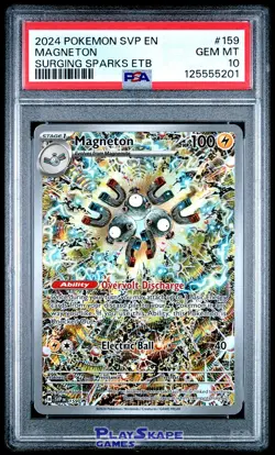 Pokemon Card PSA 10 Magneton SVP159 Surging Sparks Promo ETB IR Kanda 2024 - Image 1