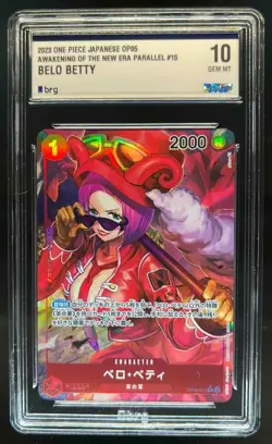 2023 One Piece Japanese Belo Betty Awakening of the New Era Parallel #15 BRG 10 - Image 1