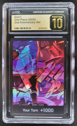 2025 ONE PIECE CCG DON!! 2ND ANNIVERSARY SET CGC 10 PRISTINE B PT - Image 1