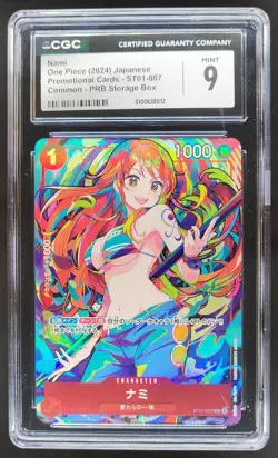 2024 ONE PIECE CCG JAPANESE NAMI PROMO ST01-007 CGC 10 A PT - Image 1