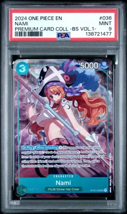 2024 ONE PIECE PREMIUM COLLECTION BEST SELECTION VOL.1- #036 NAMI PSA 9 - Image 1