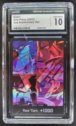 2025 ONE PIECE CCG DON!! 2ND ANNIVERSARY SET CGC 10 B PT - Image 1