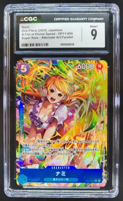 2025 ONE PIECE CCG JAPANESE NAMI SUPER RARE ALTERNATE ART OP11-054 CGC 10 A PT - Image 1