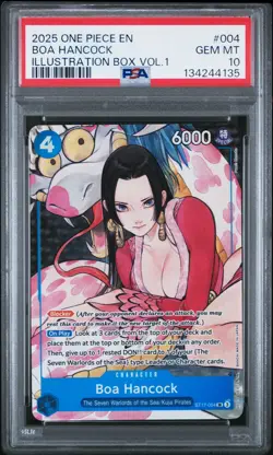 2025 ONE PIECE PROMOS ILLUSTRATION BOX VOL.1 #004 BOA HANCOCK PSA 10 - Image 1