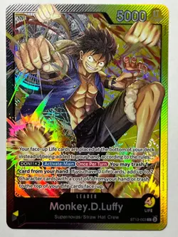 Monkey.D.Luffy (003) ST13-003 Ultra Deck: The Three Brothers Foil - Image 1