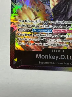 Monkey.D.Luffy (003) ST13-003 Ultra Deck: The Three Brothers Foil - Image 4