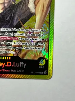 Monkey.D.Luffy (003) ST13-003 Ultra Deck: The Three Brothers Foil - Image 5