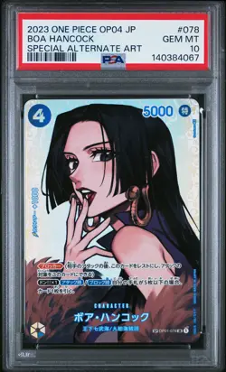 2023 ONE PIECE JPN KINGDOMS OF INTRIGUE SPECIAL ALT ART #078 BOA HANCOCK PSA 10 - Image 1