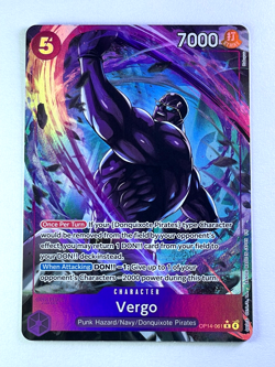 One Piece The Azure Sea's Seven Vergo Rare Alt Art #OP14-061 NM (c pics x2 - Image 1