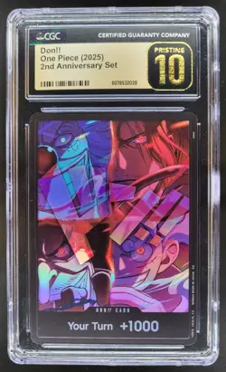 2025 ONE PIECE CCG DON!! 2ND ANNIVERSARY SET CGC 10 PRISTINE A PT - Image 1