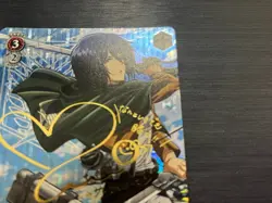 Weiss Schwarz Attack on Titan AOT-S35-057SP SP Resisting Fate Mikasa FOIL Signed - Image 3