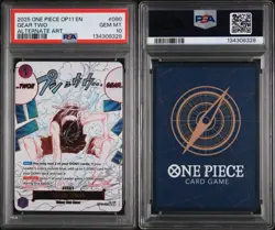 One Piece Gear Two A Fist of Divine Speed Alt Art OP11-080 PSA 10 - Image 3
