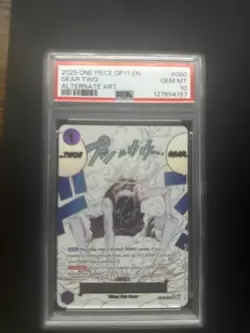 PSA 10 - Gear Two OP11-080 Alt Art - One Piece A Fist Of Divine Speed English - Image 1