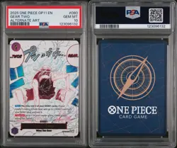 One Piece CCG Gear Two OP11-080 Alt Art (English) A Fist of Divine Speed PSA 10 - Image 3