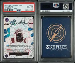 One Piece CCG Gear Two OP11-080 Alt Art (English) A Fist of Divine Speed PSA 10 - Image 3