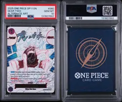 One Piece Gear Two Alt Art OP11-080 a Fist of Divine Speed English PSA 10 - Image 2