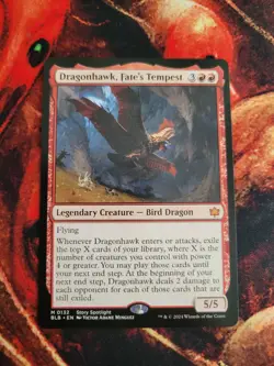 Dragonhawk, Fate's Tempest - Bloomburrow - NM - ENG - MTG - Image 1
