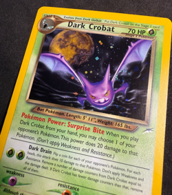 Dark Crobat Holo Swirl Neo Destiny 2/105 Pokemon Card TCG NM/DMG - Image 3
