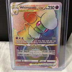 Pokemon Whimsicott VSTAR TCG Card 175/172 Rainbow Secret Rare, Brilliant Stars - Image 2