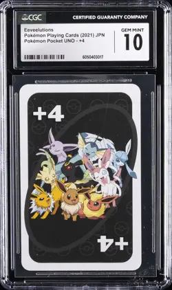 2021 POKEMON PLAYING CARDS JPN EEVEELUTIONS CGC 10 GEM MINT - Image 1