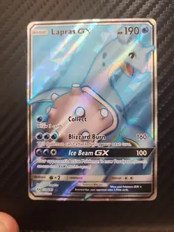 Pokemon TCG Lapras GX Full Art Ultra Rare Holo Card Mint Condition 139/149 - Image 1