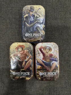 One Piece Card Game - Tin Pack Set Vol.2 (TS-02, OP13) - All 3 Tins - Image 1
