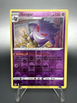 Pokemon Gengar TCG Sword & Shield Lost Origin Holo Card 066/196 - Image 1