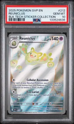 PSA 10 GEM MINT Reuniclus 212 Sv: Scarlet & Violet Promo Cards Holo - Image 1