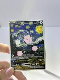 Clefairy with The Starry Night 70HP Metal Pokemon Card-Collectible Gift Display. - Image 2