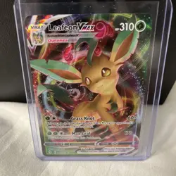 Pokemon TCG Leafeon VMAX Holo Ultra Rare Card Evolving Skies 008/203 - Image 2