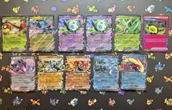 Pokemon TCG 32 Card Full Art and EX Lot of PRE, DRI, MEG, JTG and BLK - Image 2
