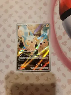 Pachirisu 208/198 Scarlet & Violet Illustration Rare Pokemon Card - Image 1