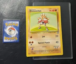 2002 Hitmonchan 2 Jumbo Pokemon Card Gold Winner Oversized Vintage Nintendo - Image 1