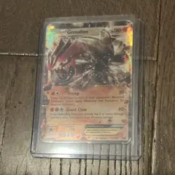Pokemon TCG Groudon EX 54/108 Dark Explorers Ultra Rare Basic Holo Card - Image 1
