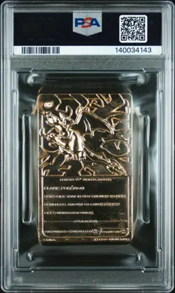 1999 BURGER KING POKEMON GOLD CARDS CHARIZARD PSA 6 - Image 2
