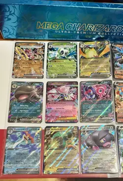 Pokemon Card Collection Lot Vintage Binder Full Arts 250 Cards Mega Charizard #3 - Image 2