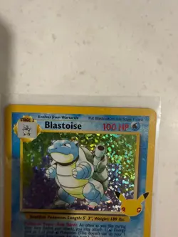 Blastoise 1995 holo 25th Anniversery VG condition POKEMON card - Image 2