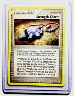 STRENGTH CHARM - 81/101 - EX Dragon Frontiers - Uncommon - Pokemon Card - NM - Image 1