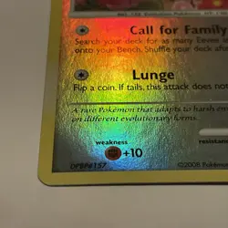 Pokemon Card - Eevee 62/100 - Stamped - Reverse Holo,=Platinum BK Promo. - Image 2