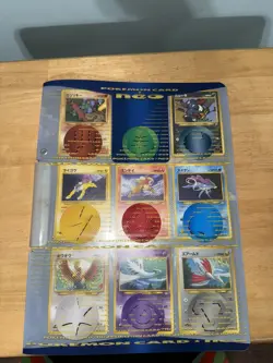 Pokemon Card Japanese Neo Genesis Premium File Folder 9 cards - Image 1