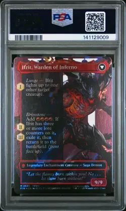 2025 MTG FINAL FANTASY CLIVE, IFRIT'S DOMINANT/IFRIT, WARDEN OF INFERNO PSA 10 - Image 2