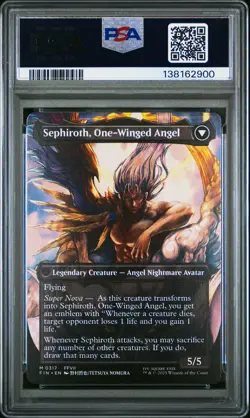 2025 MTG SEPHIROTH FABLED SOLDIER/SEPHIROTH ONE-WINGED ANGEL PSA 10 - Image 2