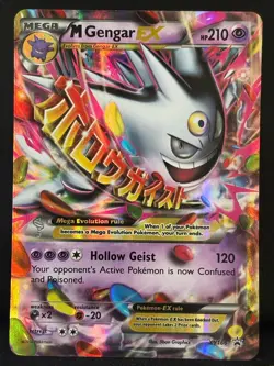 Mega M Gengar EX XY166 Full Art Black Star Promo Pokemon TCG Card - Image 1