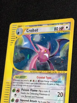 Crobat Crystal 147/144 Skyridge Holo Ultra Secret Rare Pokemon TCG e-reader MP - Image 4