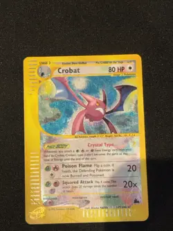Crobat Crystal 147/144 Skyridge Holo Ultra Secret Rare Pokemon TCG e-reader MP - Image 5