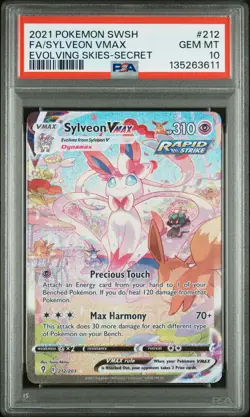 2021 POKEMON SWORD & SHIELD EVOLVING SKIES SECRET FULL ART/SYLVEON VMAX PSA 10 - Image 1