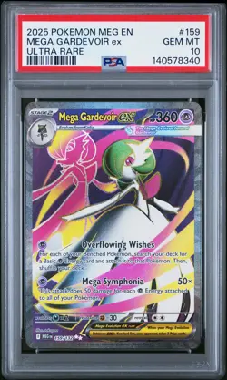 2025 POKEMON MEG EN-MEGA EVOLUTION ULTRA RARE #159 MEGA GARDEVOIR EX PSA 10 - Image 1