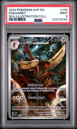 2024 POKEMON SVP EN-SV BLACK STAR PROMO #130 KINGAMBIT PSA 9 - Image 1